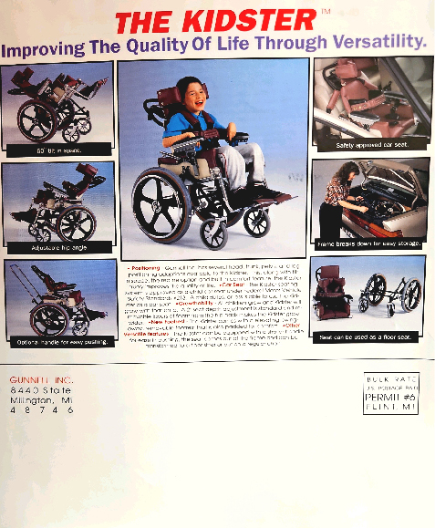 Vintage Gunnell Kidster MAgazine Ad
